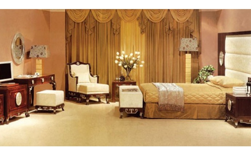 酒店復古風桌椅家具